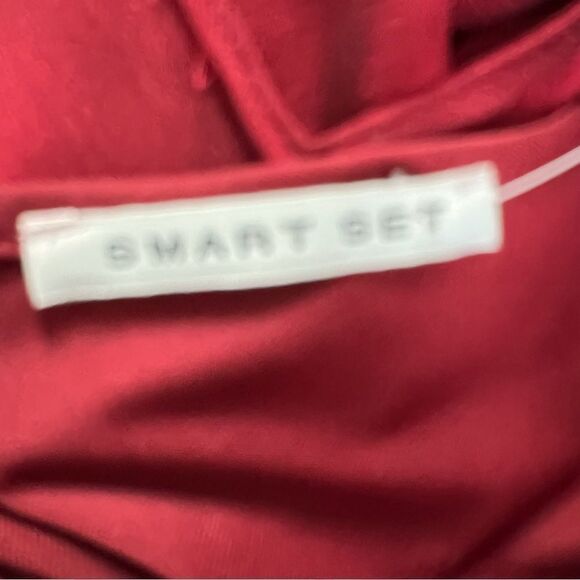 Vintage 90s Y2K Red Sheer Overlay Sequin Cap Sleeve Midi Dress 1 - Picture 10 of 11